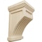 Ekena Millwork 4 1/4"W x 4 1/4"D x 7"H Fluted Corbel, Rubberwood COR04X04X07FLRW - alternate 1